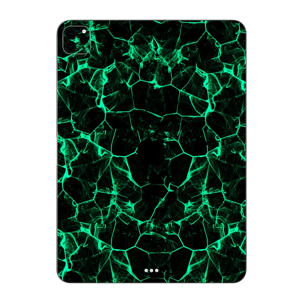 iPad Pro 11" ( 2022, gen 4 ) - Zöld füstcsíkos hátlap fólia