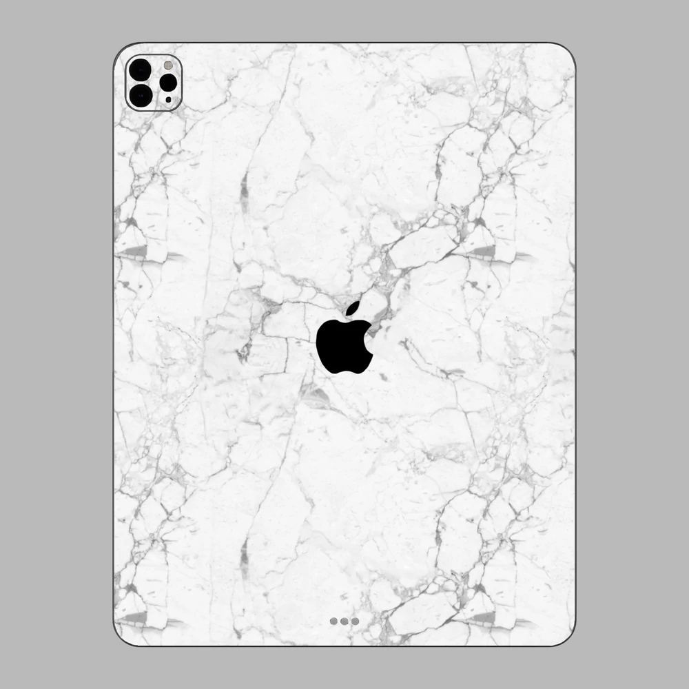 iPad Pro 12.9" ( 2021, gen 5 ) - Fehér márvány mintás hátlap fólia
