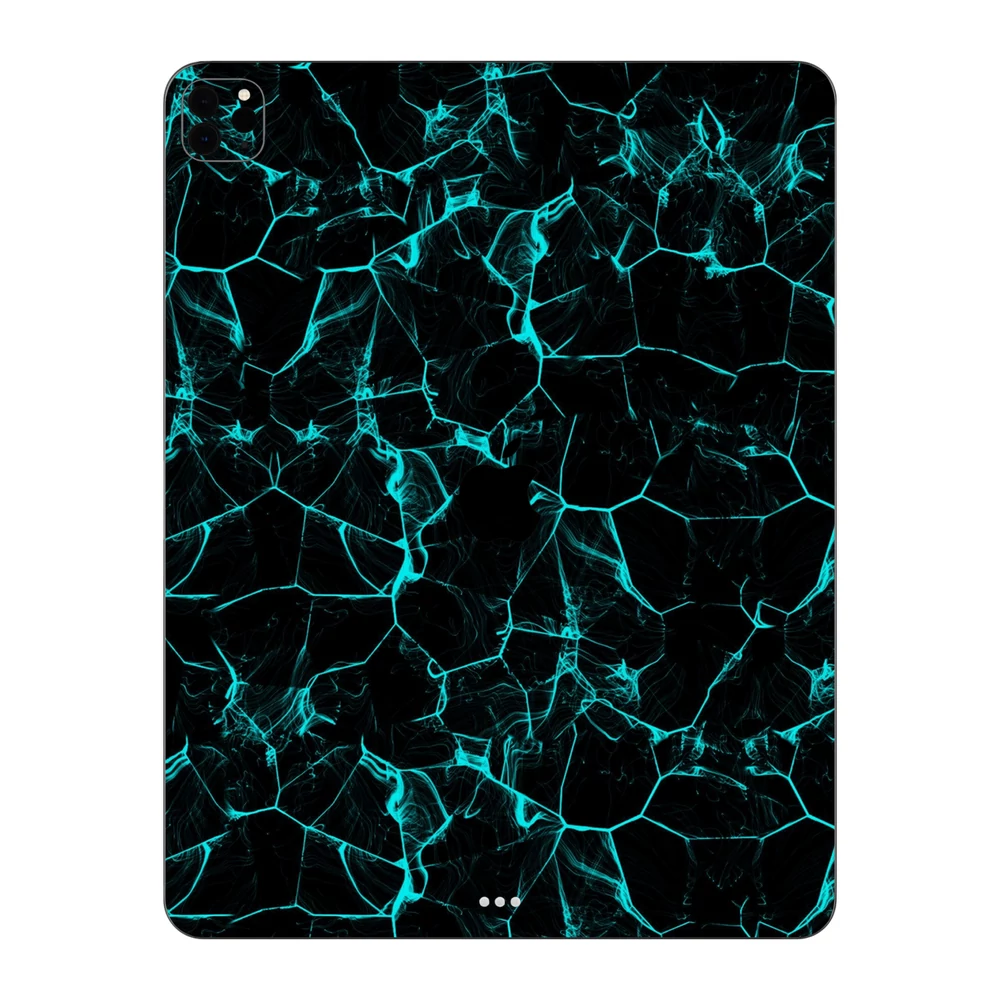 iPad Pro 12.9" ( 2021, gen 5 ) - Kék füstcsíkos hátlap fólia