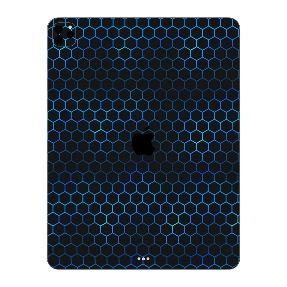 iPad Pro 12.9" ( 2021, gen 5 ) - Kék méhsejt hátlap fólia