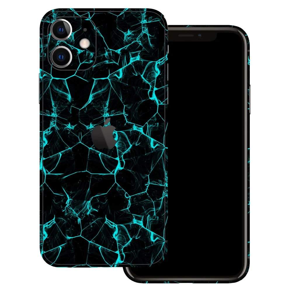 iPhone 11 - Kék füstcsíkos hátlap fólia