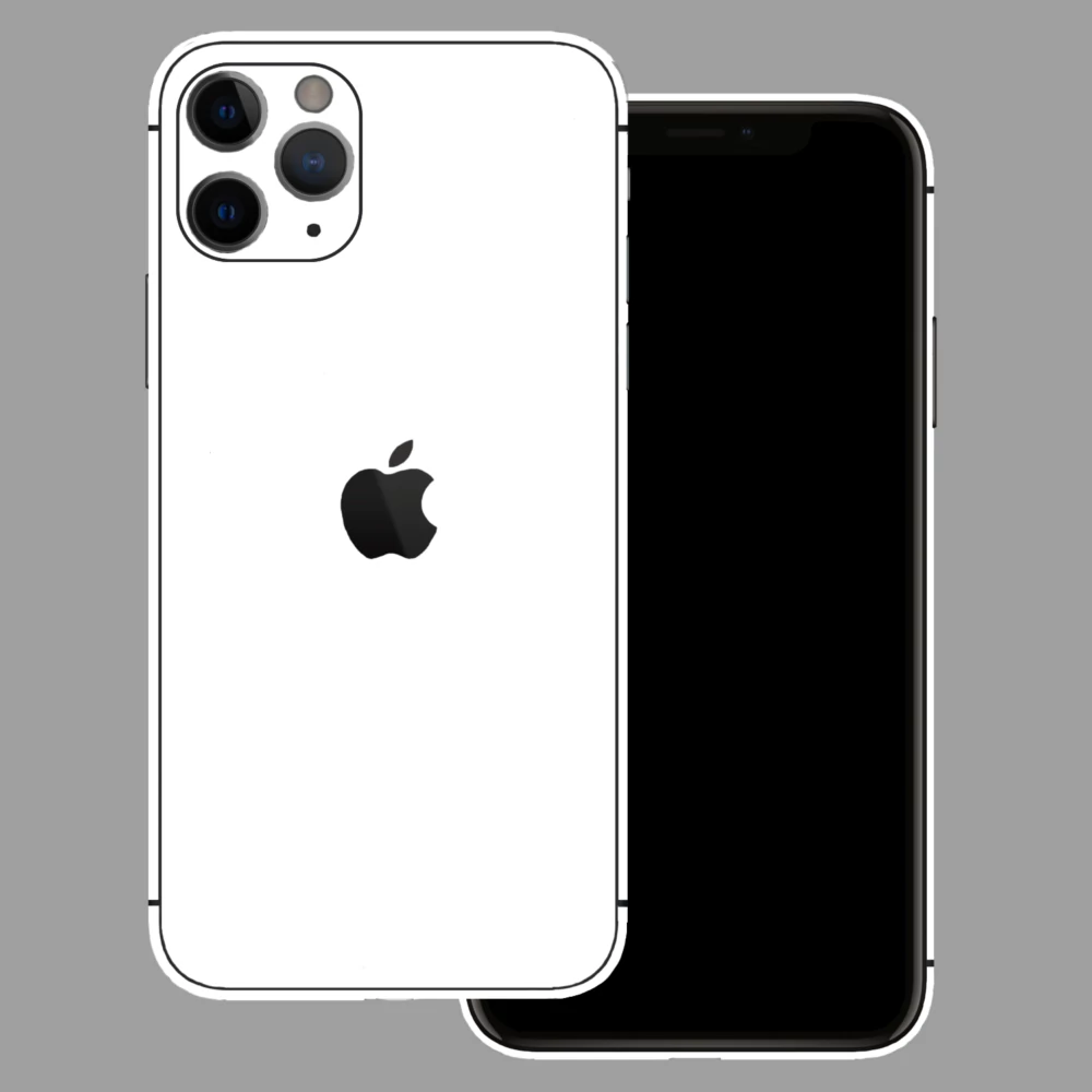 iPhone 11 Pro Max - Matt fehér hátlap fólia