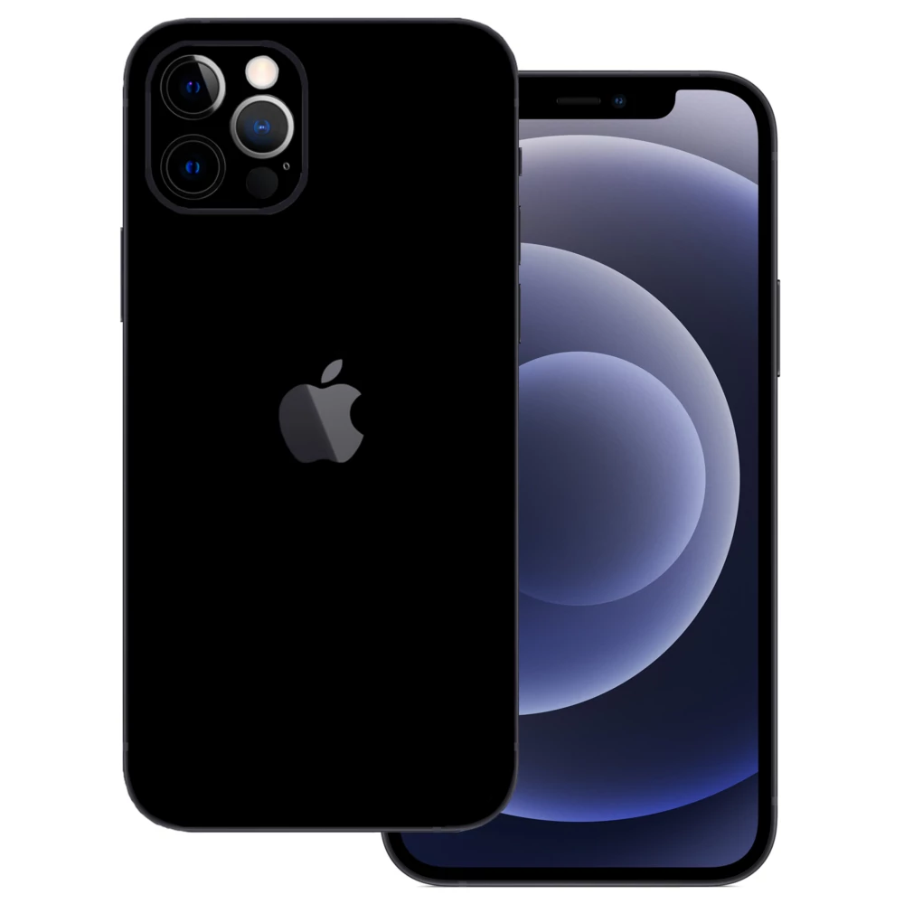 iPhone 12 Pro Max - Matt fekete hátlap fólia