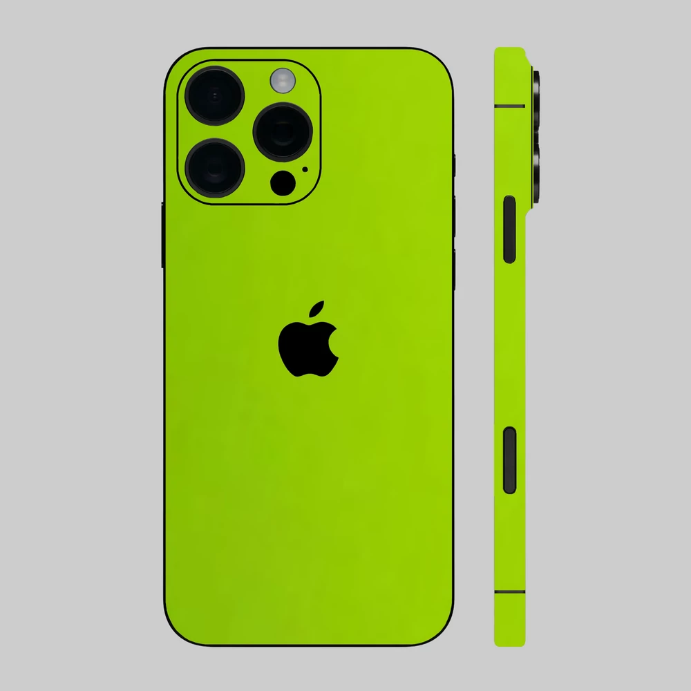 iPhone 16 Pro Max - Fényes gecko zöld hátlap fólia