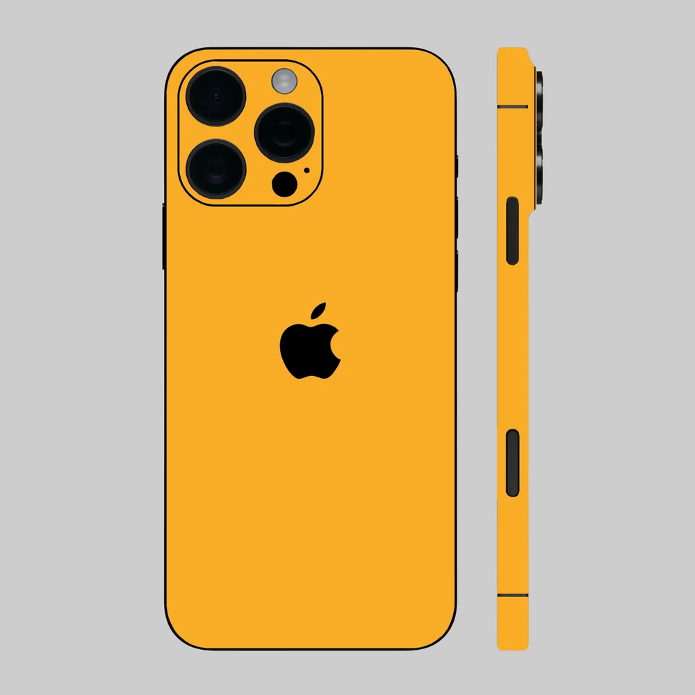 iPhone 16 Pro Max - Fényes sárga hátlap fólia