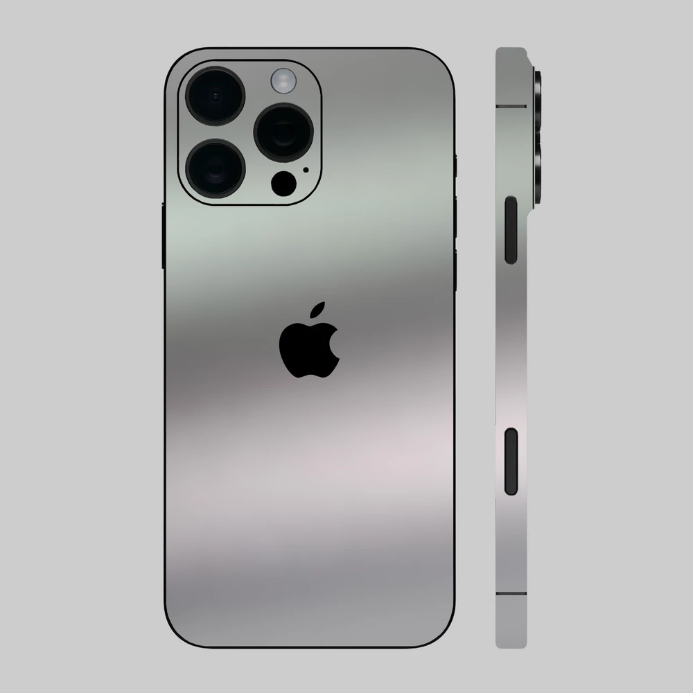 iPhone 16 Pro - Matt króm ezüst hátlap fólia