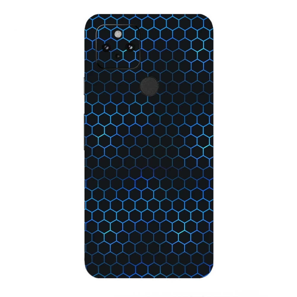 Pixel 5 - Kék méhsejt hátlap fólia