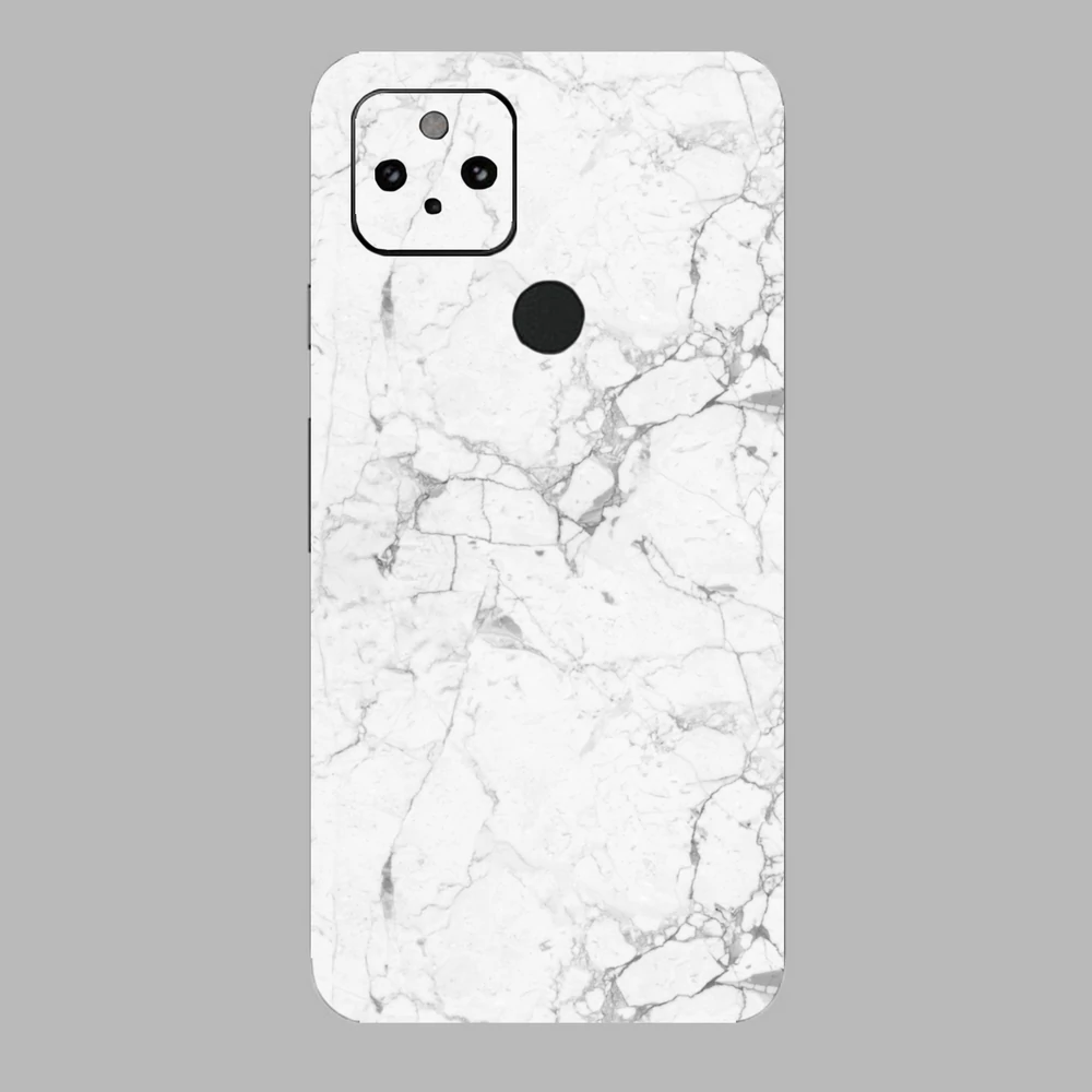 Pixel 5a - Fehér márvány mintás hátlap fólia