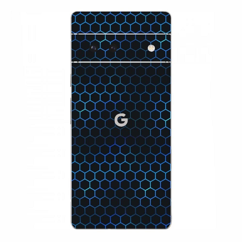 Pixel 6A - Kék méhsejt hátlap fólia