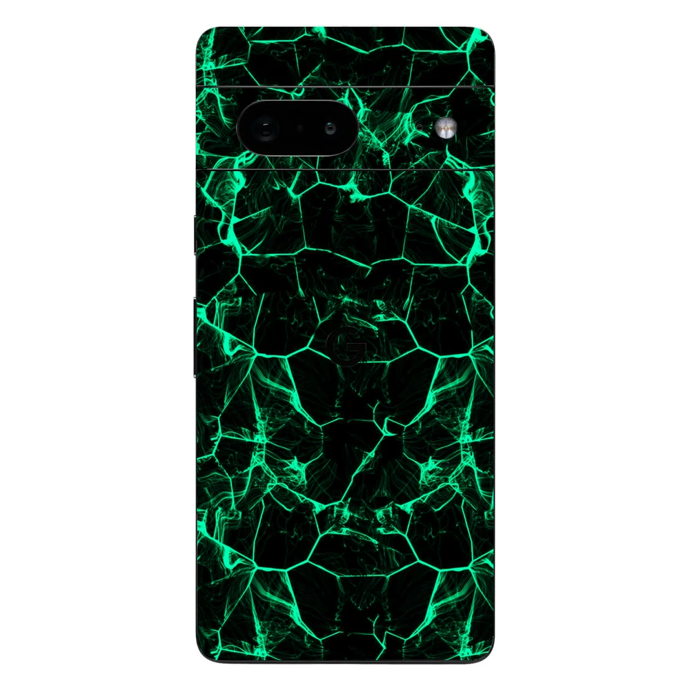 Pixel 7 - Zöld füstcsíkos hátlap fólia