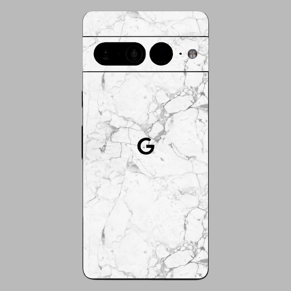 Pixel 7 Pro - Fehér márvány mintás hátlap fólia