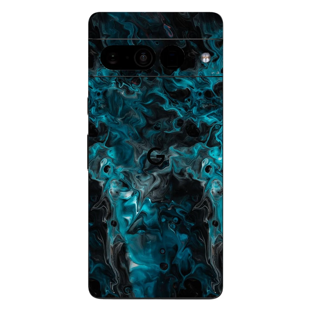 Pixel 7 Pro - Kék márvány mintás hátlap fólia