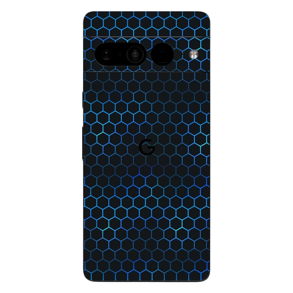 Pixel 7 Pro - Kék méhsejt hátlap fólia