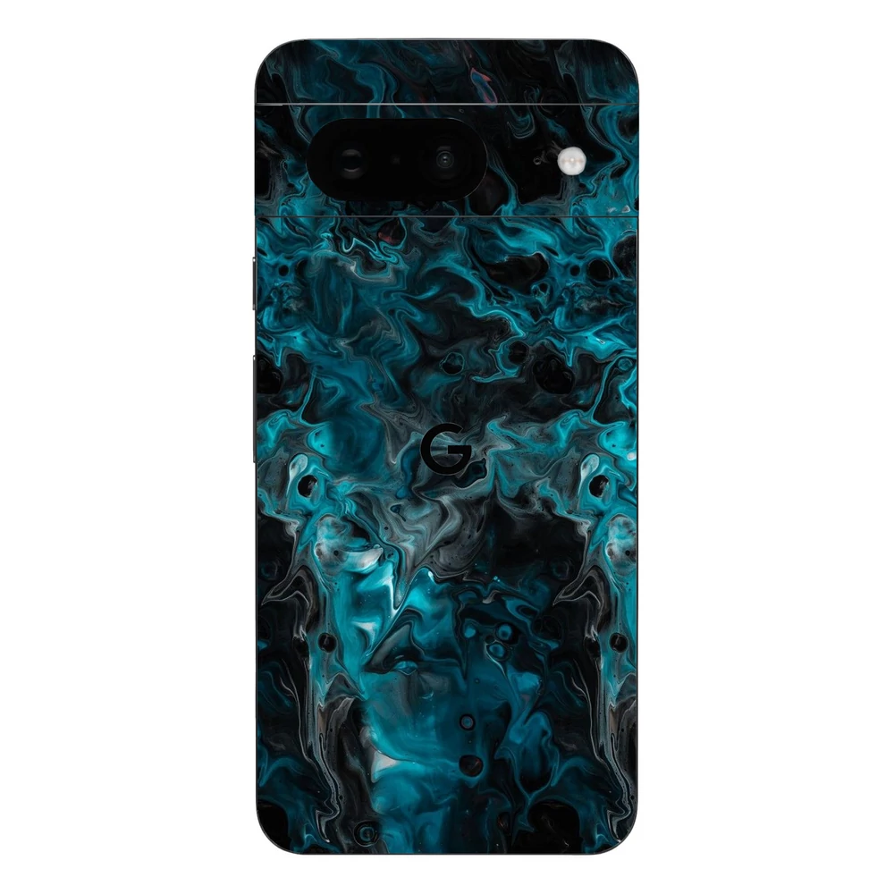 Pixel 8a - Kék márvány mintás hátlap fólia