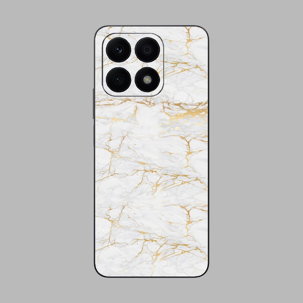 Honor X8a - Arany márvány mintás hátlap fólia