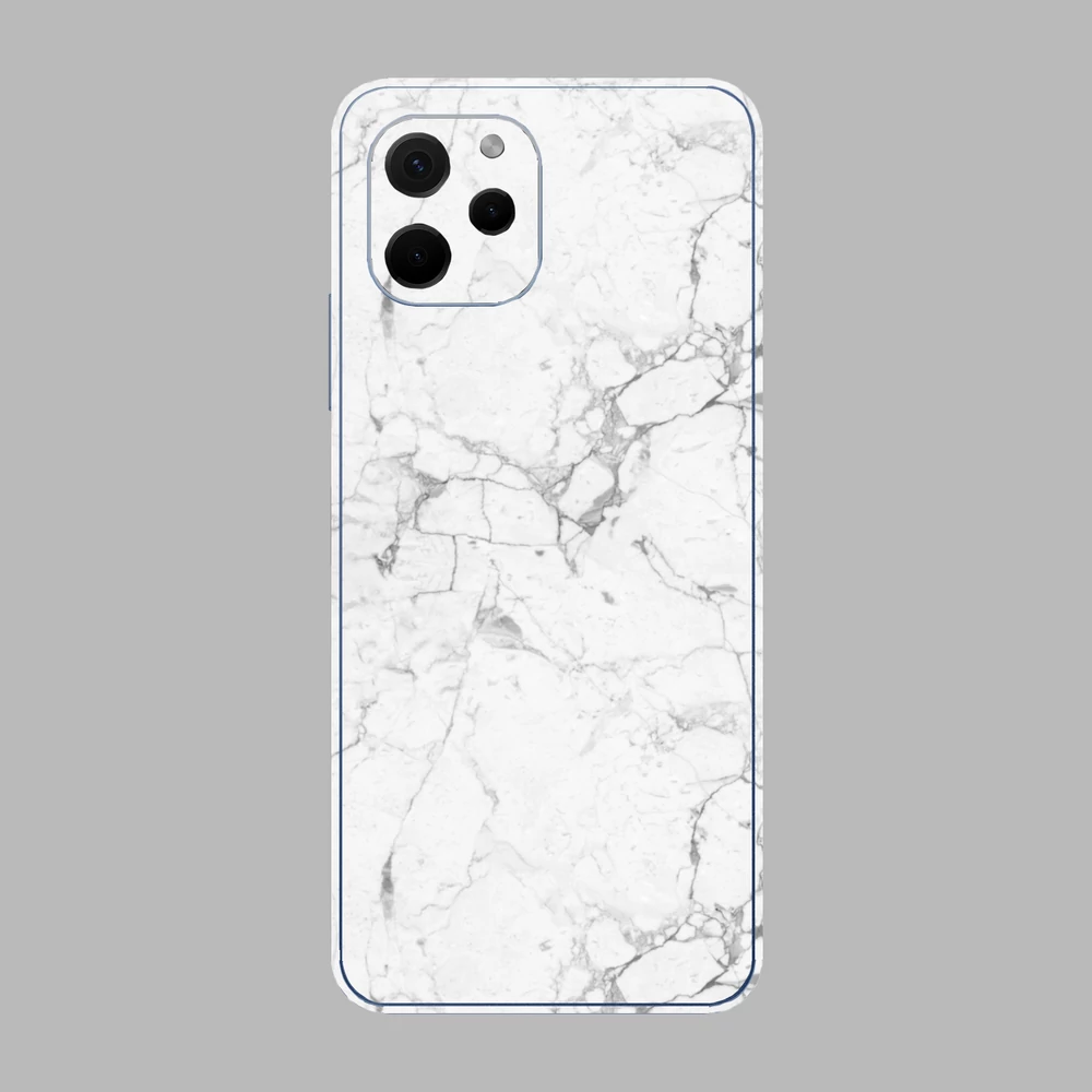 Huawei Nova Y61 - Fehér márvány mintás hátlap fólia