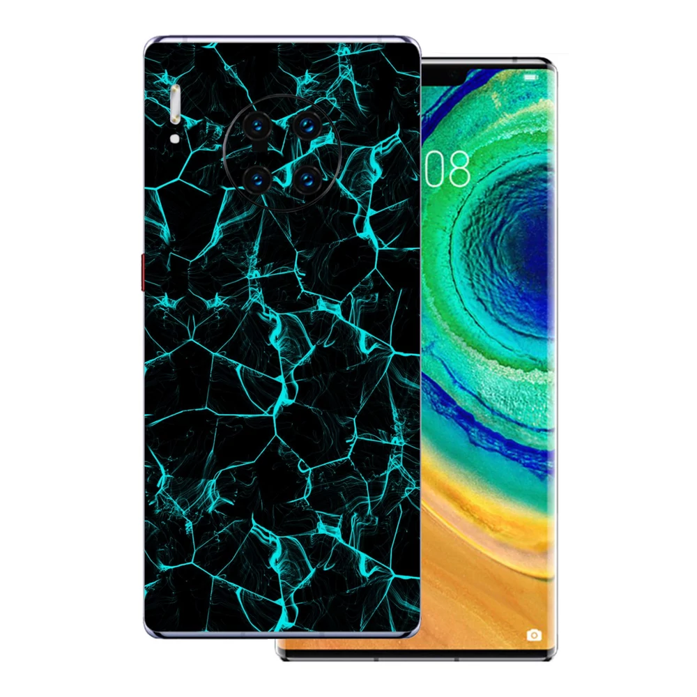 Huawei Mate 30 Pro - Kék füstcsíkos hátlap fólia