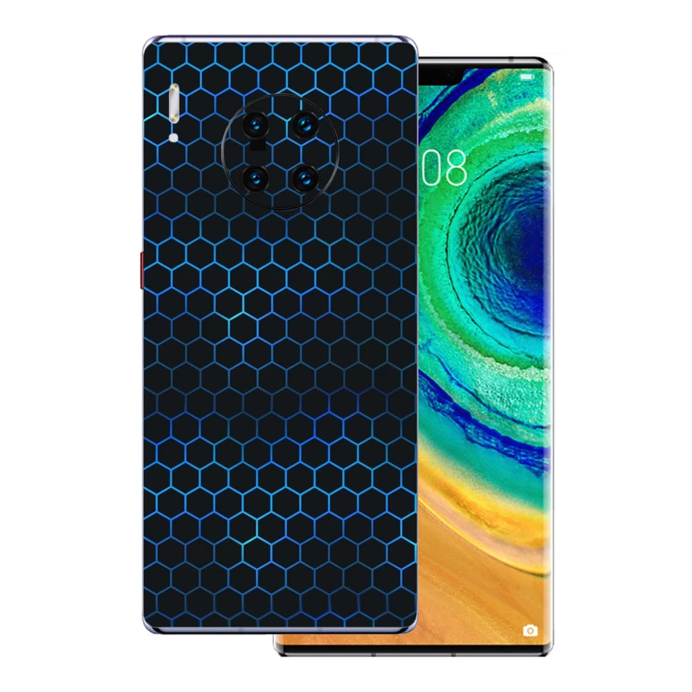Huawei Mate 30 Pro - Kék méhsejt hátlap fólia