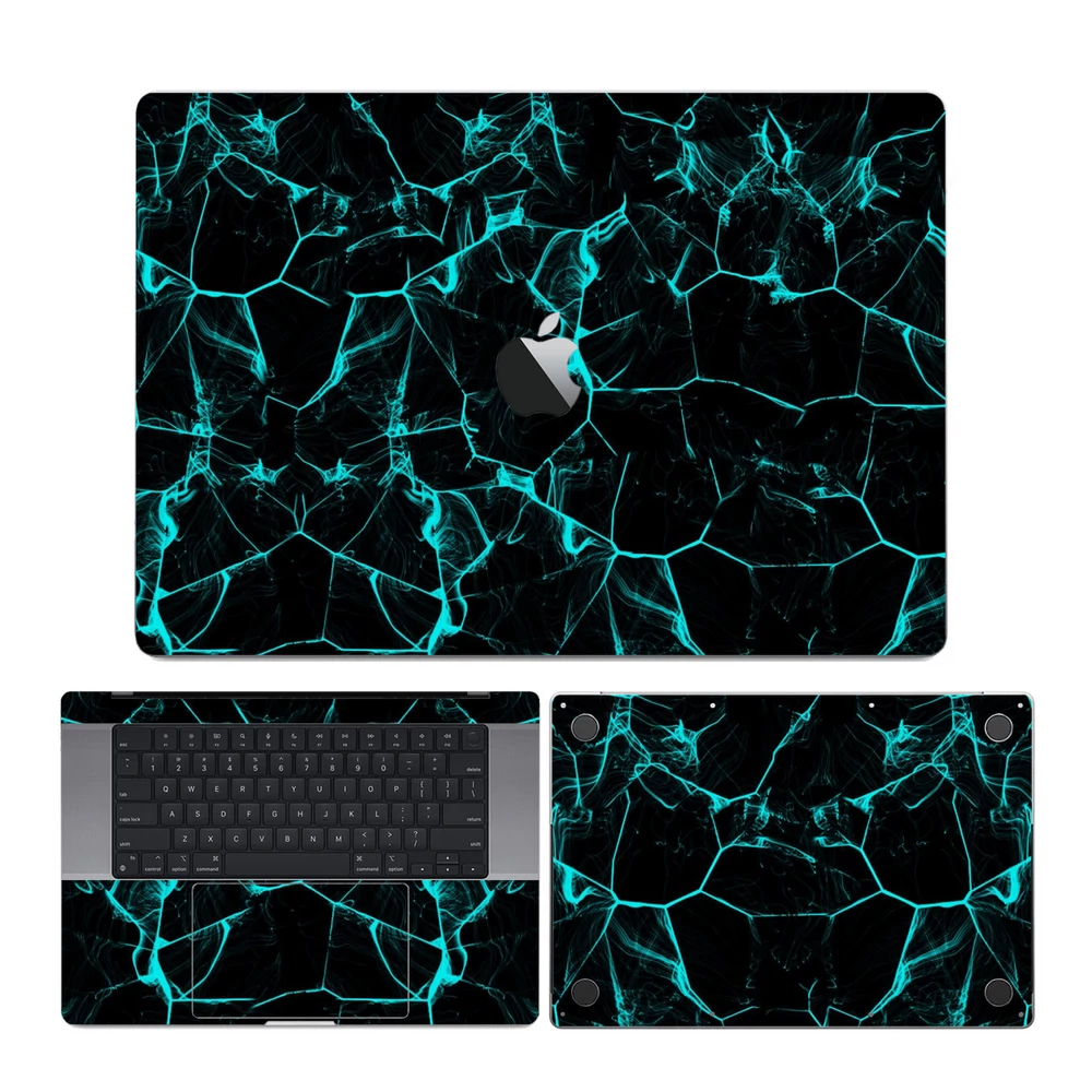 MacBook Pro 13" ( 2022, M2 ) - Kék füstcsíkos hátlap fólia