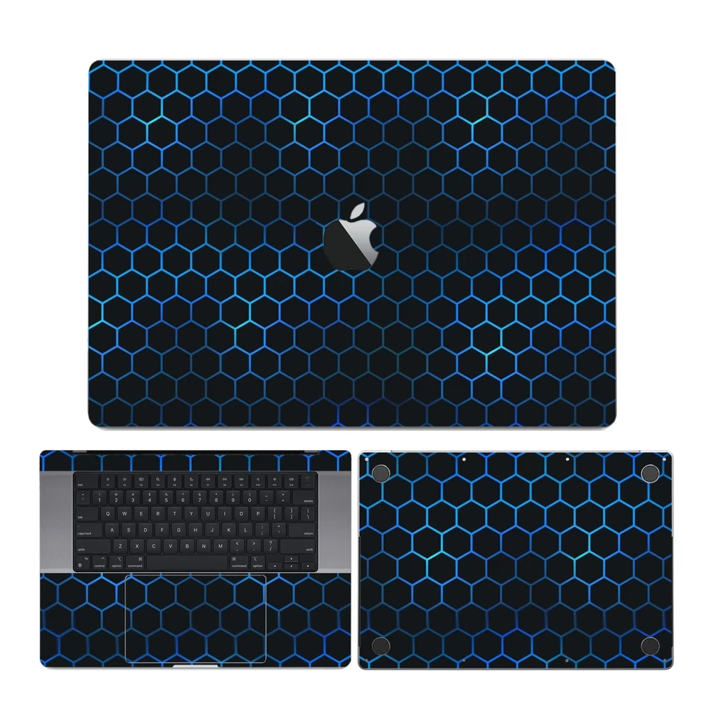 MacBook Pro 14" ( 2023, M2 ) - Kék méhsejt hátlap fólia