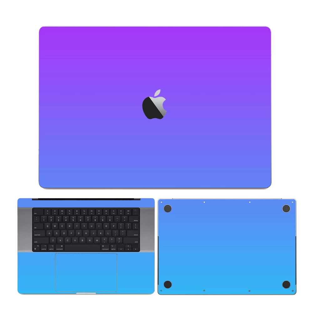 MacBook Pro 13" ( 2020, négy Thunderbolt 3 Port ) - Színátmenetes hátlap fólia