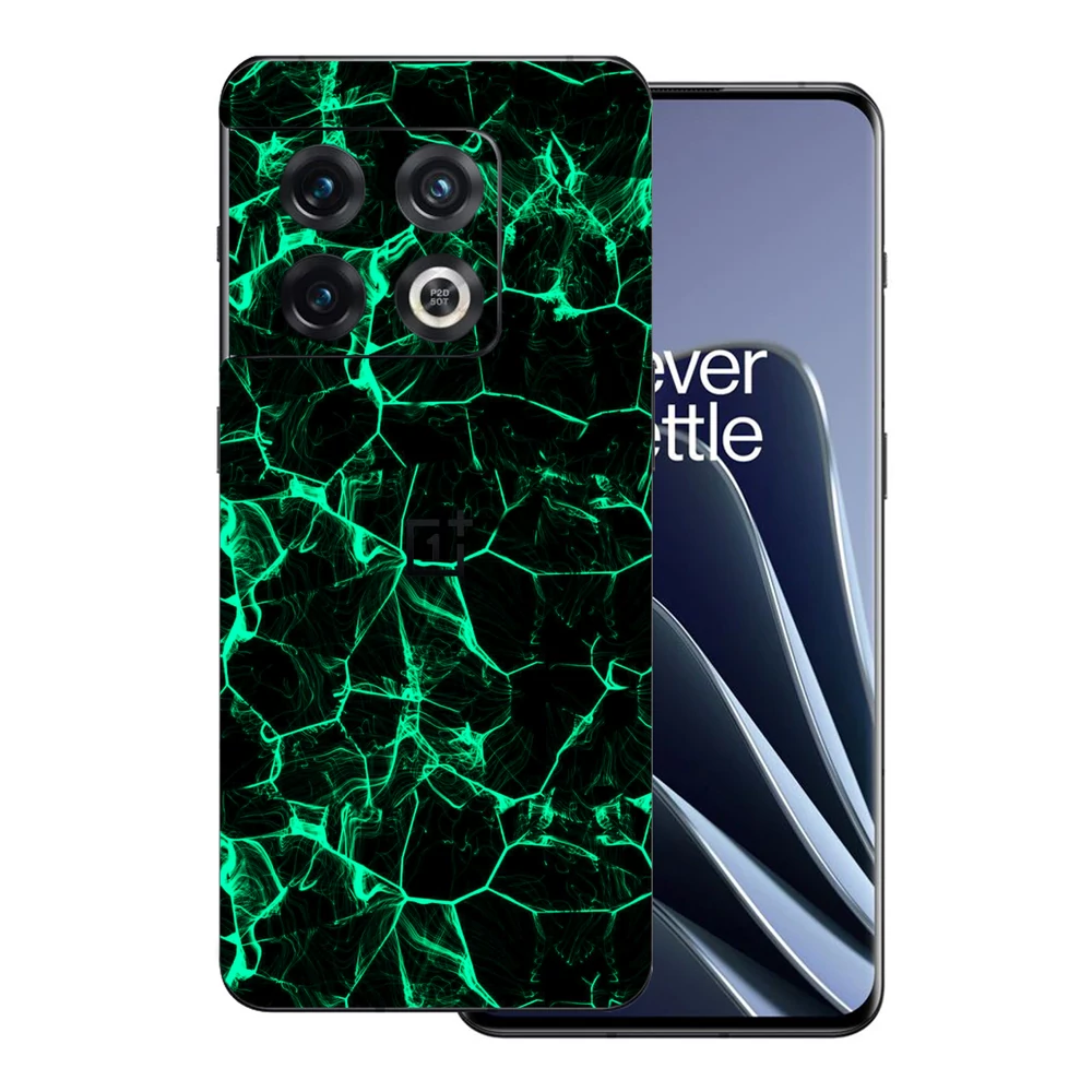 OnePlus 10 Pro - Zöld füstcsíkos hátlap fólia