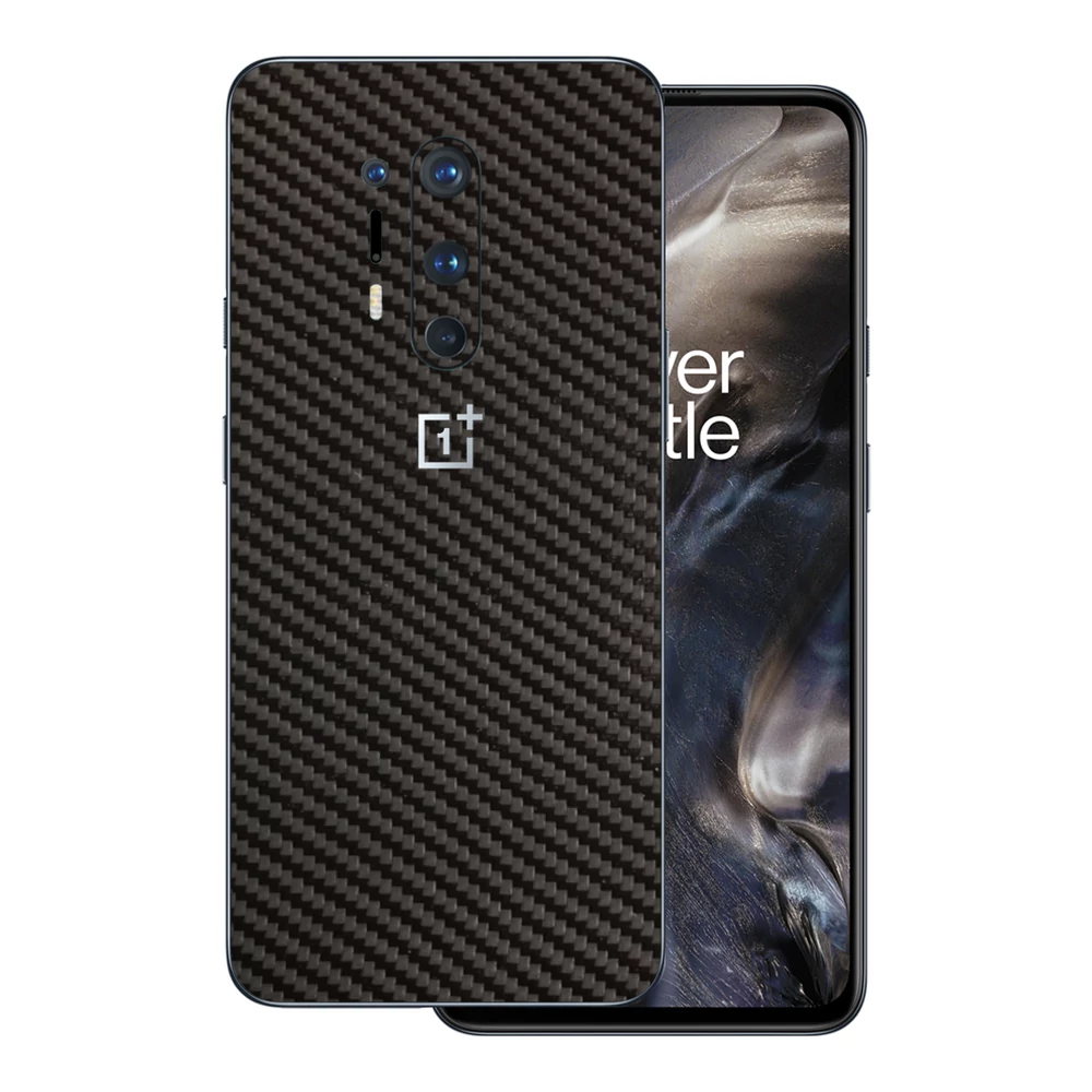 OnePlus 8 Pro - 3D fekete karbon hátlap fólia