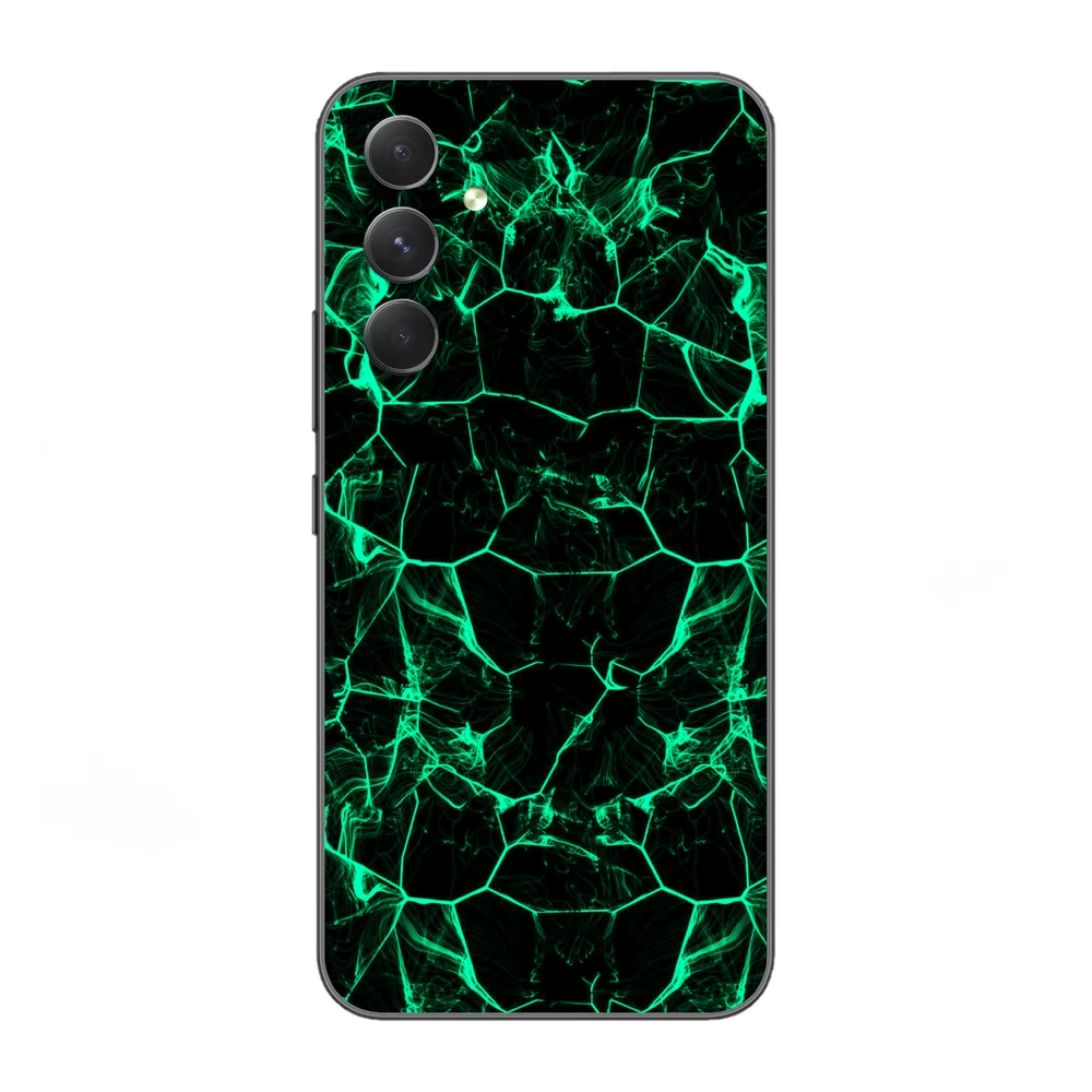Galaxy A24 - Zöld füstcsíkos hátlap fólia