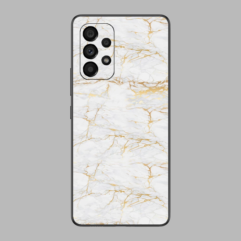 Galaxy A53 - Arany márvány mintás hátlap fólia
