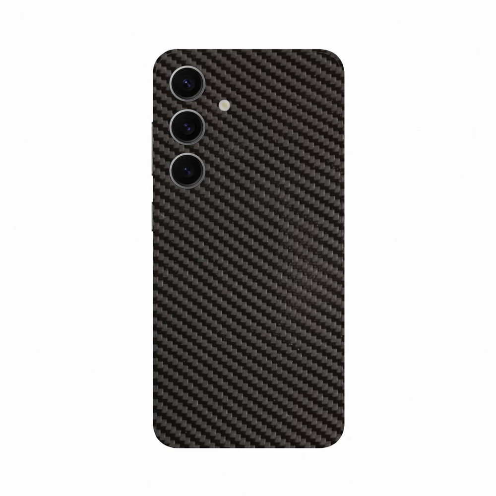 Samsung Galaxy S24 - 3D fekete karbon hátlap fólia
