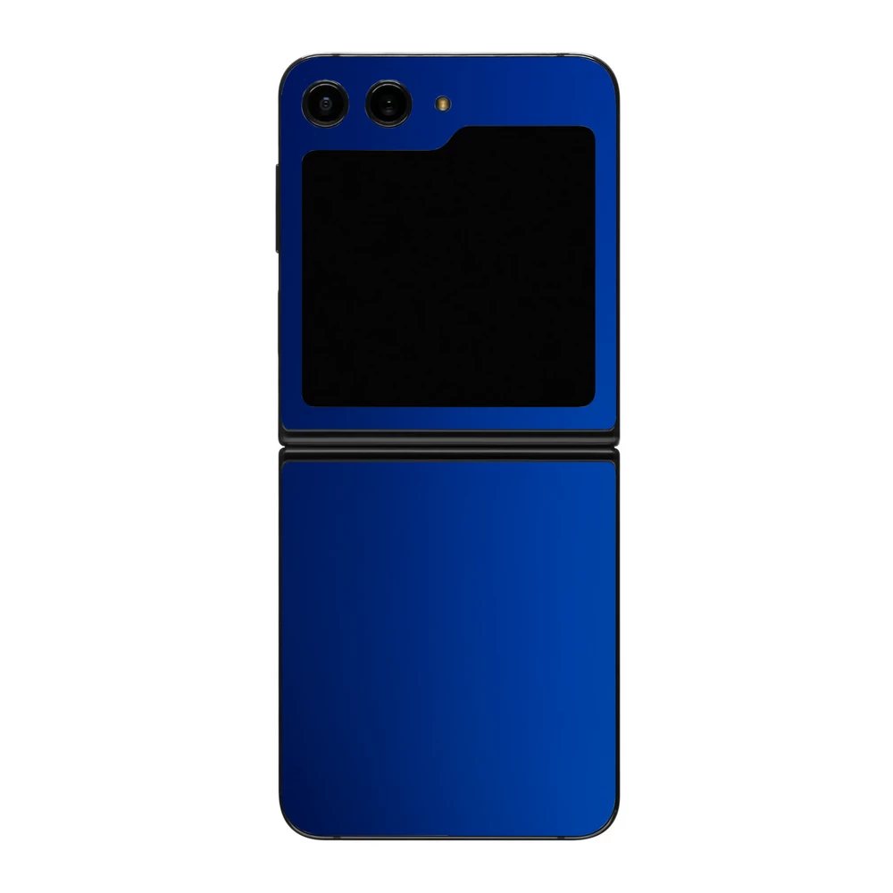 Galaxy Z Flip 6 - Matt króm sötétkék hátlap fólia