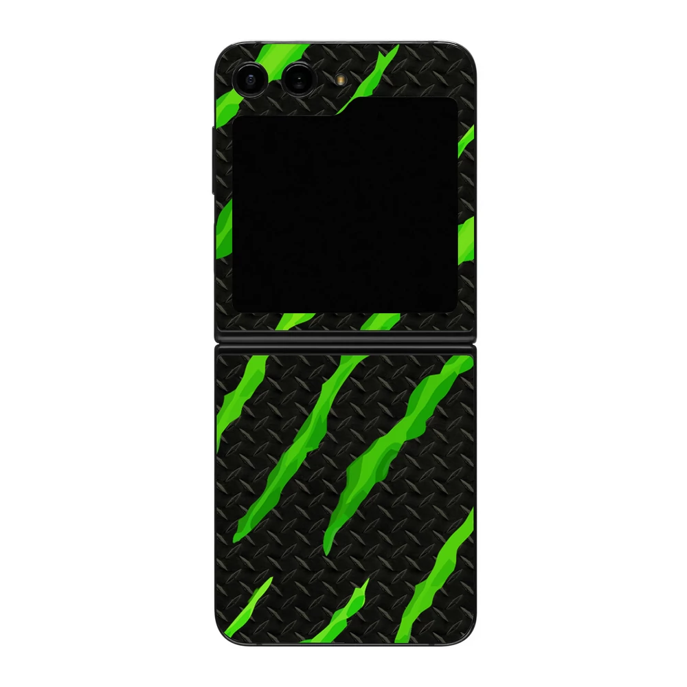 Galaxy Z Flip 6 - Zöld karmolásos hátlap fólia