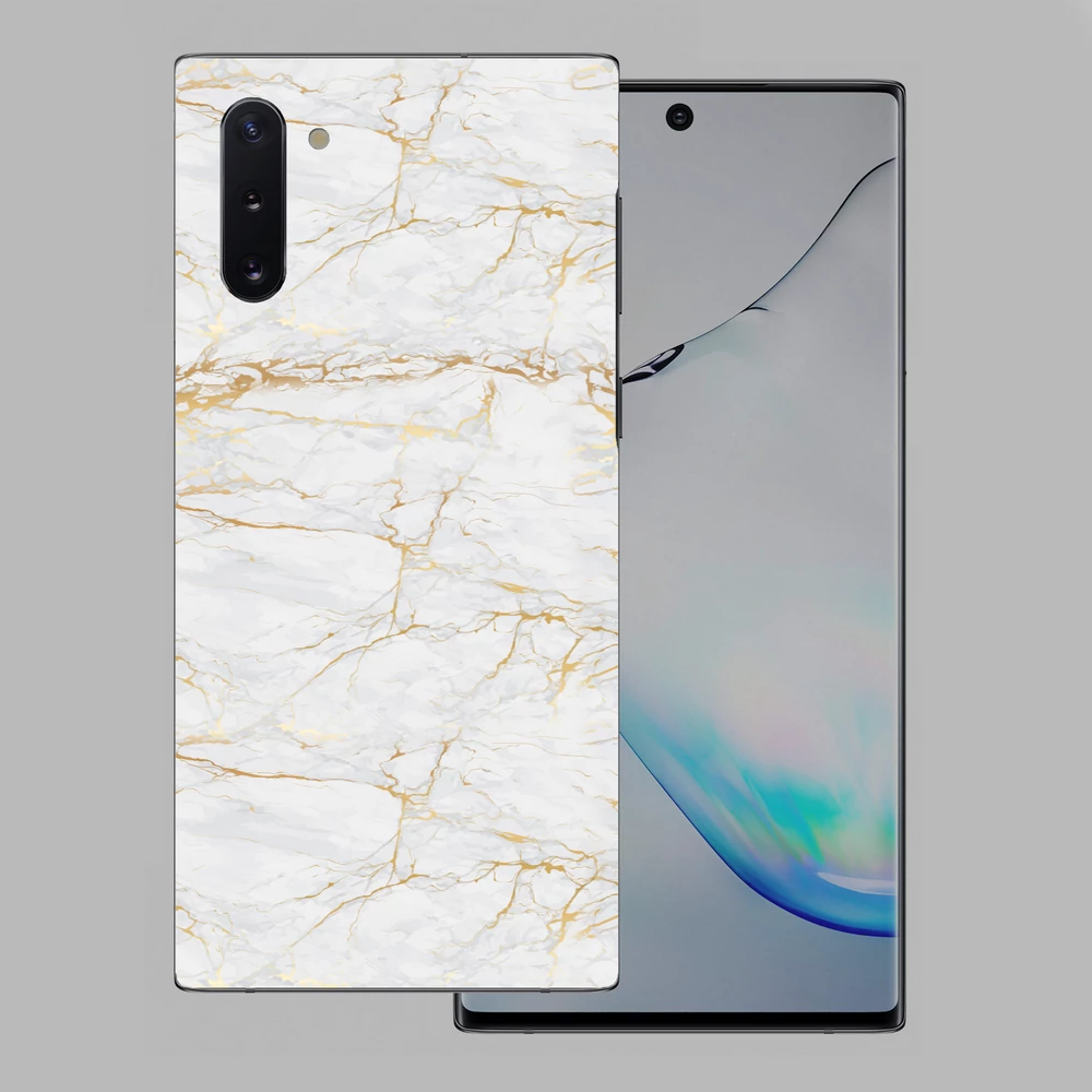 Samsung Galaxy Note 10 - Arany márvány mintás hátlap fólia