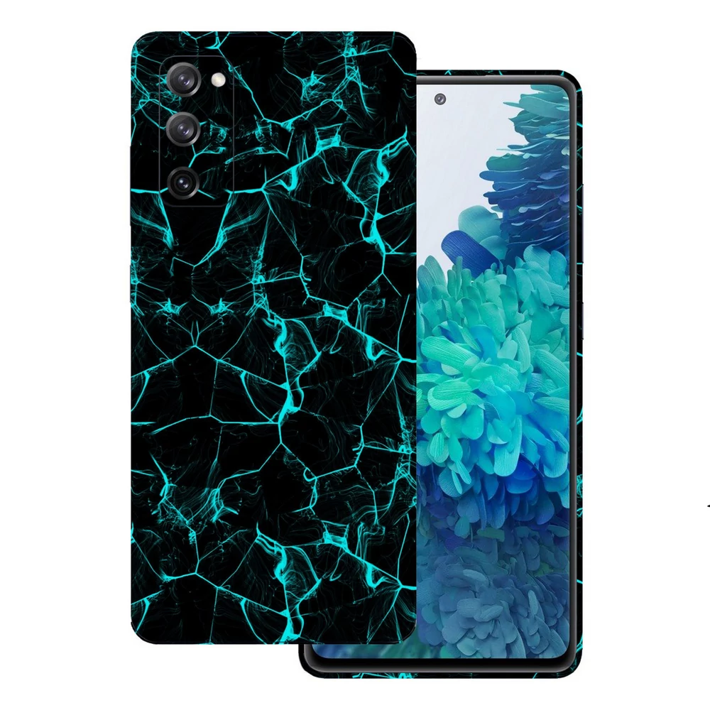 Samsung Galaxy S20 FE - Kék füstcsíkos hátlap fólia