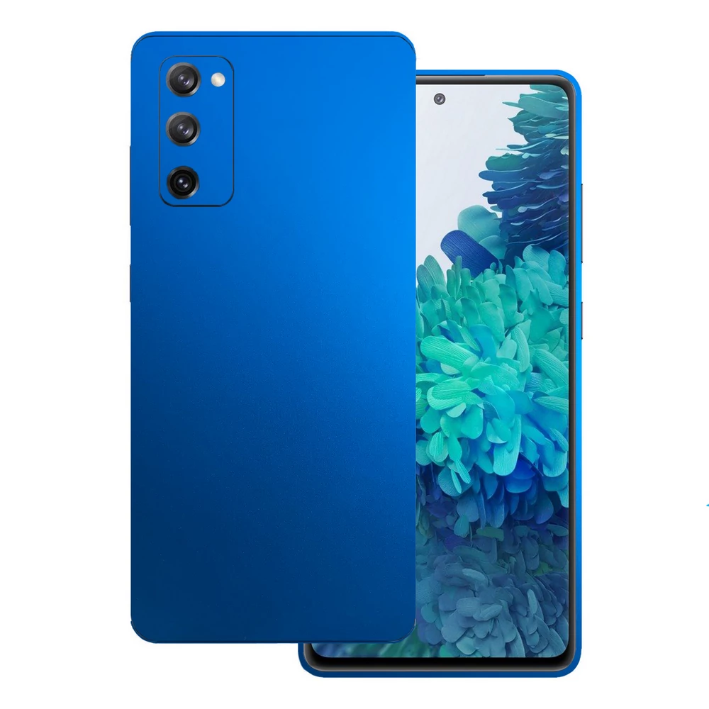 Samsung Galaxy S20 FE - Matt króm világoskék hátlap fólia