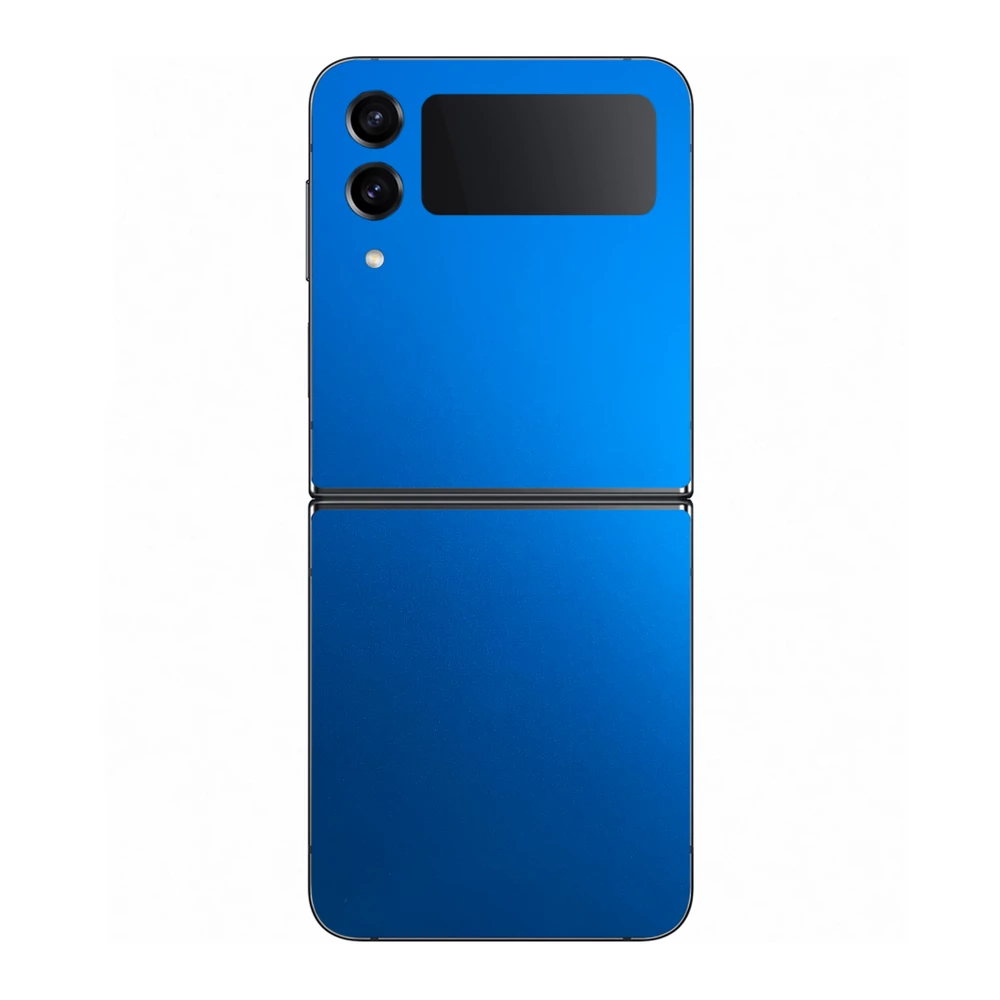 Samsung Galaxy Z Flip 4 - Matt króm világoskék hátlap fólia