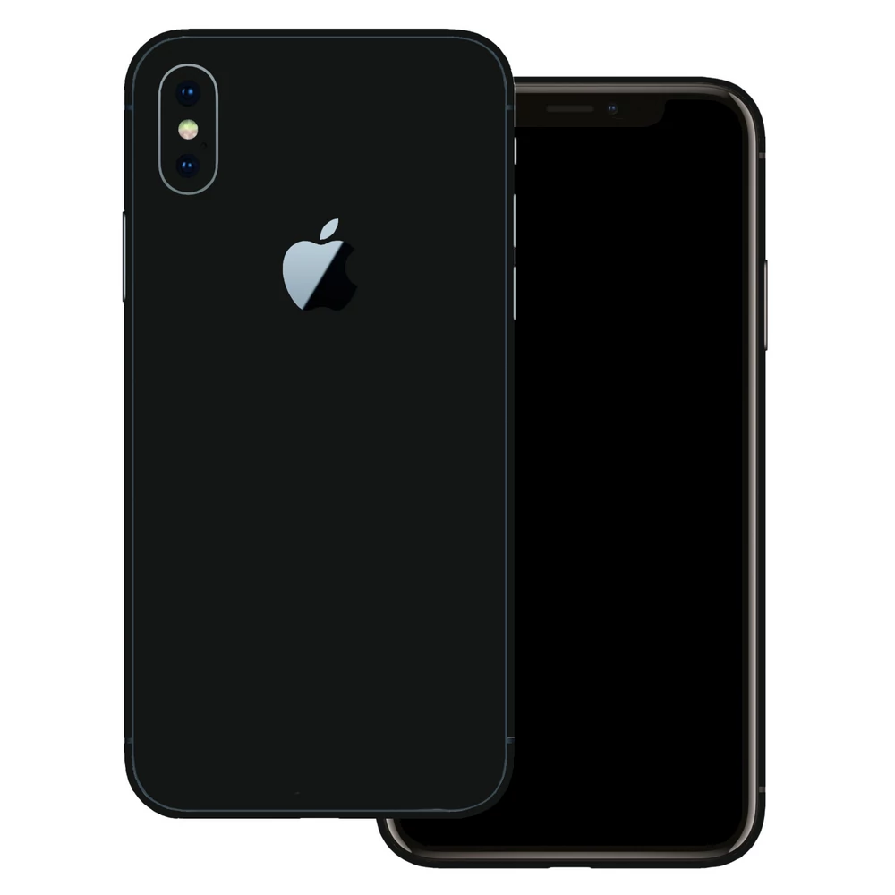 iPhone X - Fényes fekete hátlap fólia