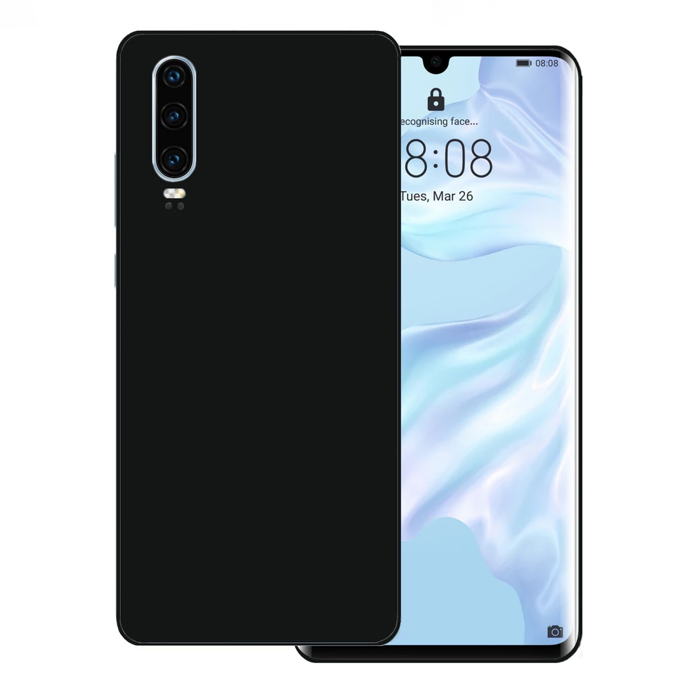 Huawei P30 - Fényes fekete hátlap fólia