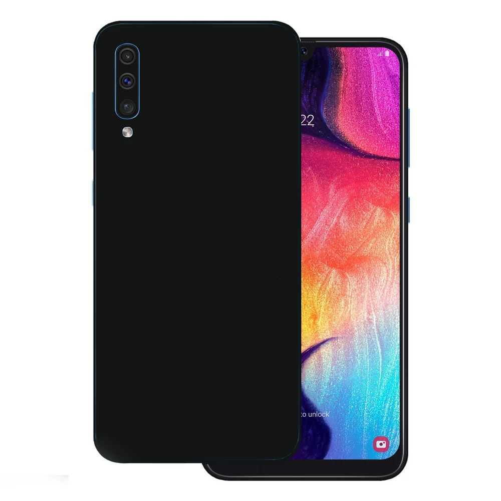 Samsung Galaxy A50 - Fényes fekete hátlap fólia
