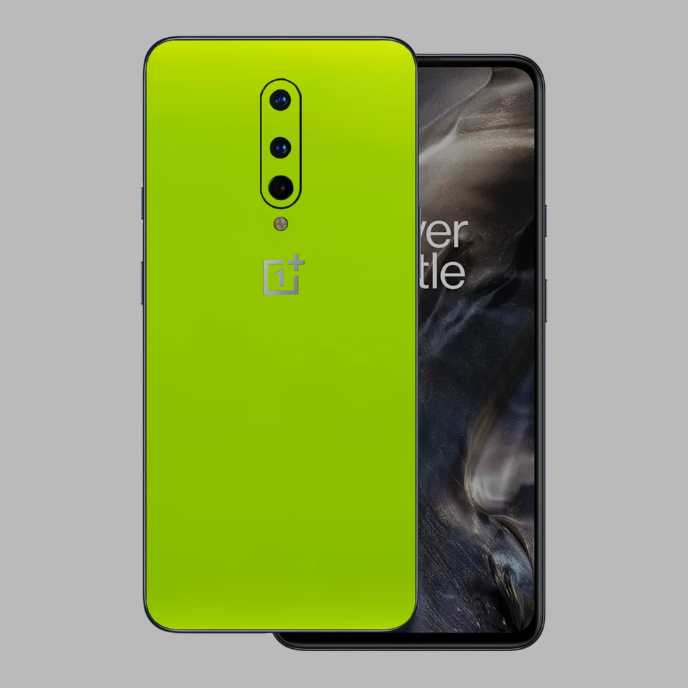 OnePlus 8 - Fényes metál lime hátlap fólia