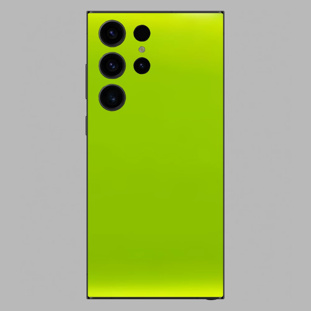 Samsung Galaxy S23 Ultra - Fényes metál lime hátlap fólia