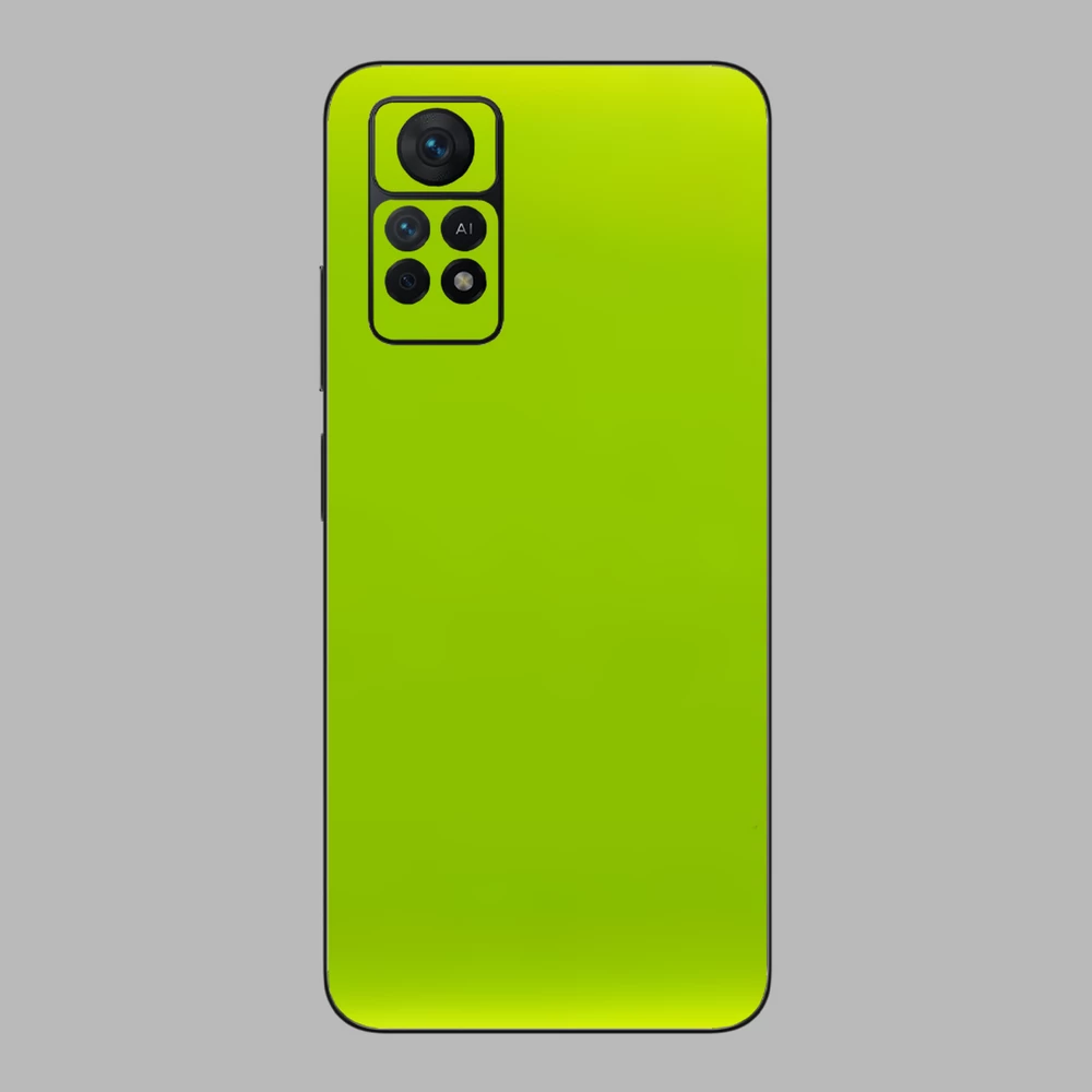 Xiaomi Redmi Note 11 Pro 5G - Fényes metál lime hátlap fólia