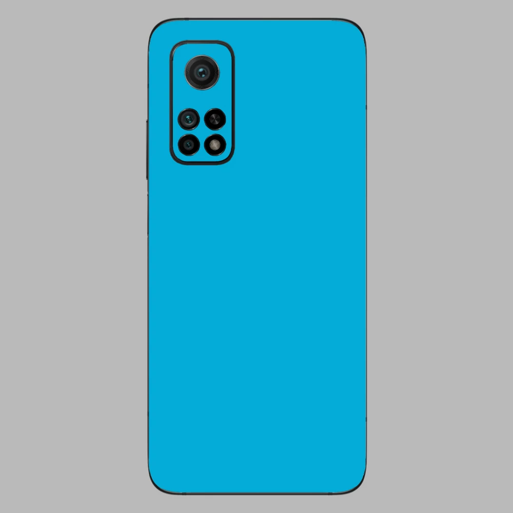 Xiaomi Mi 10T Pro - Fényes metál világoskék hátlap fólia