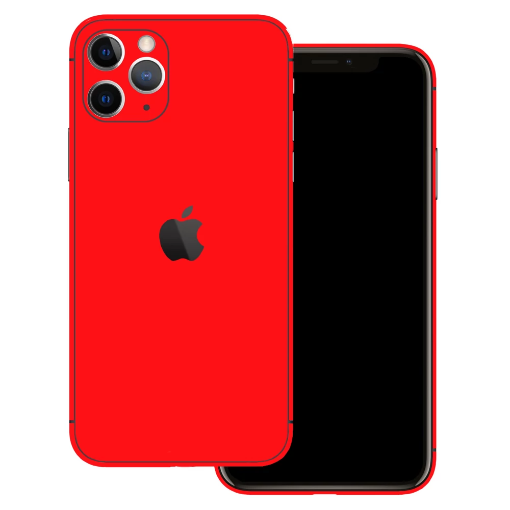 iPhone 11 Pro Max - Fényes piros hátlap fólia