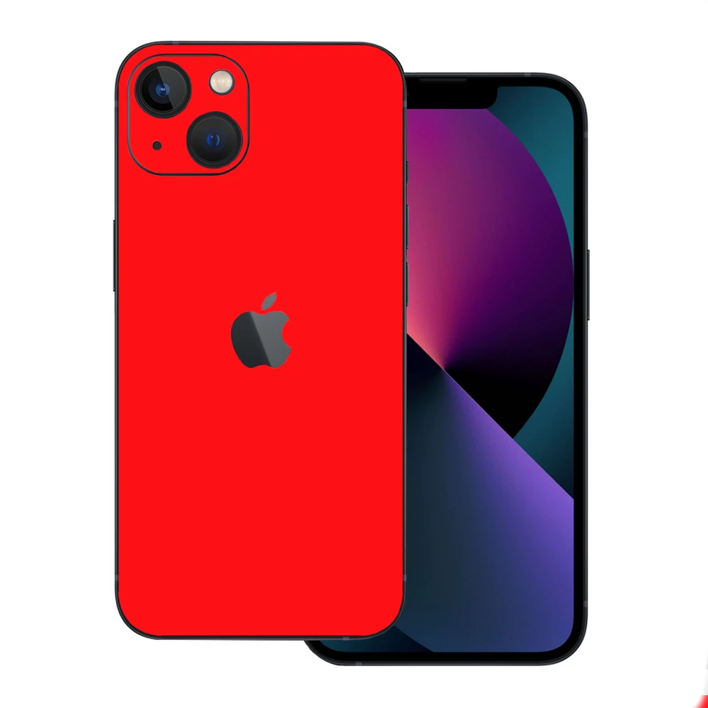 iPhone 13 - Fényes piros hátlap fólia