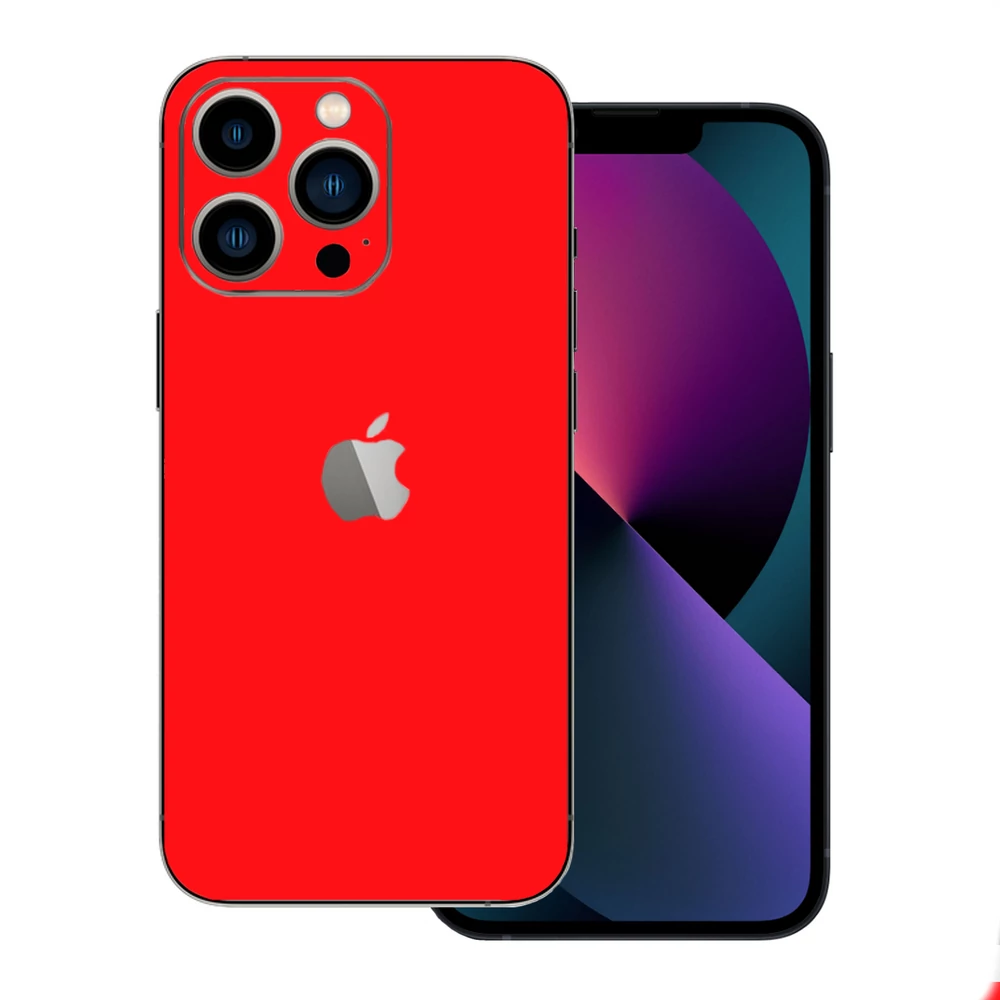 iPhone 13 Pro Max - Fényes piros hátlap fólia