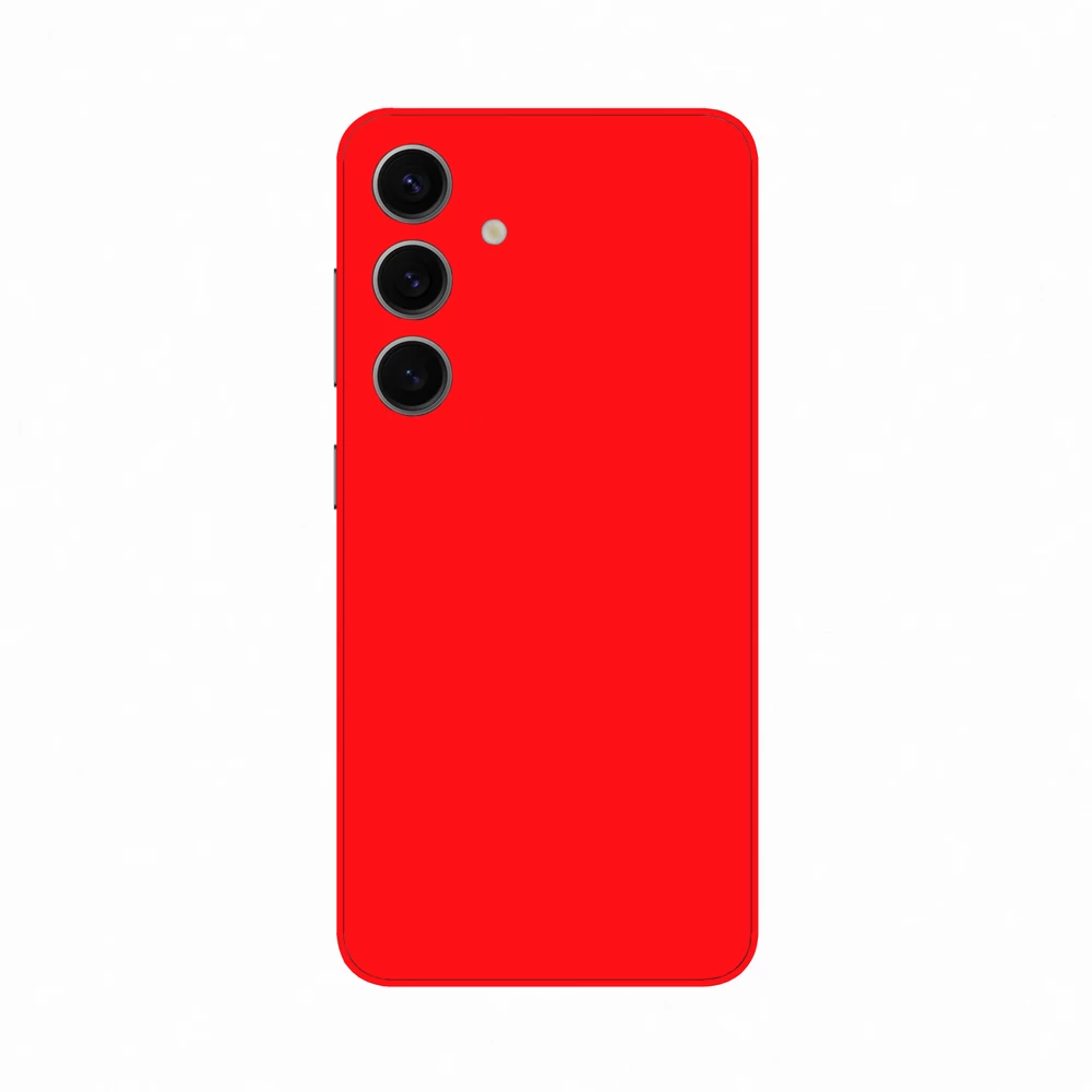 Samsung Galaxy S24 Plus - Fényes piros hátlap fólia