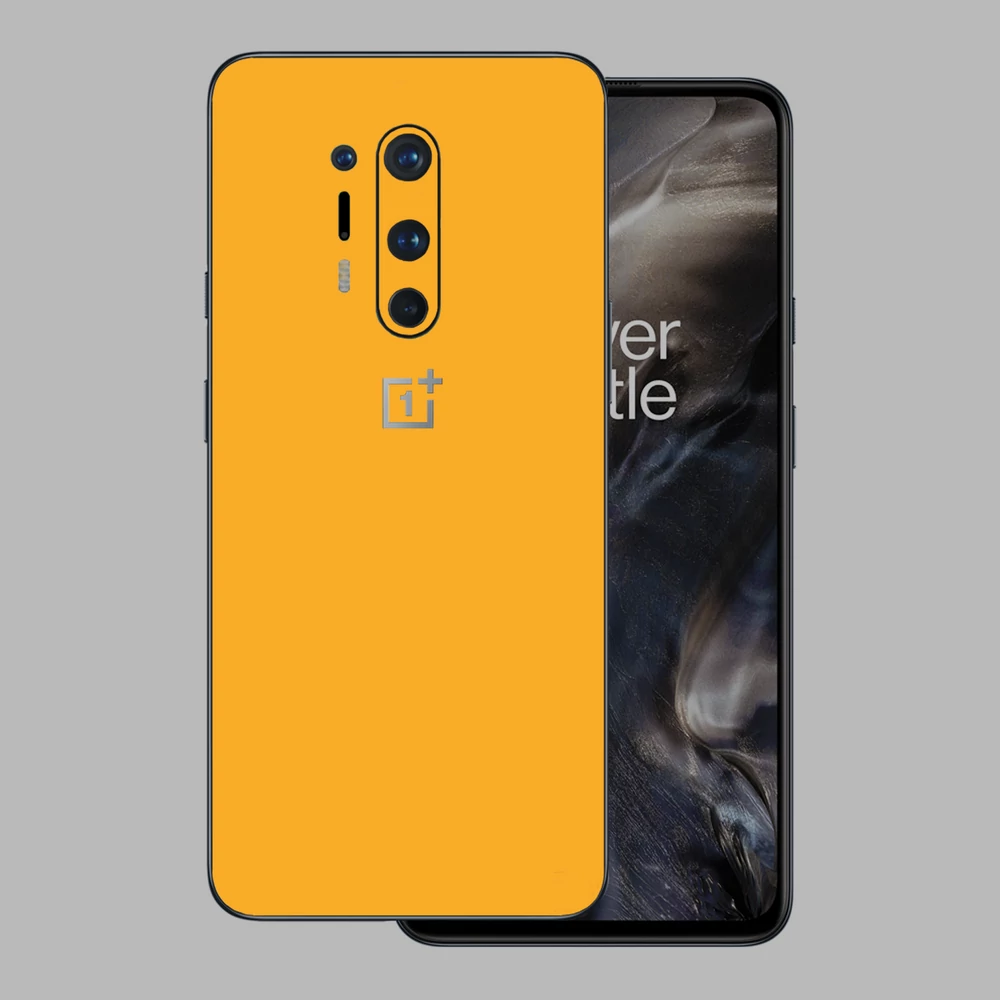 OnePlus 8 Pro - Fényes sárga hátlap fólia