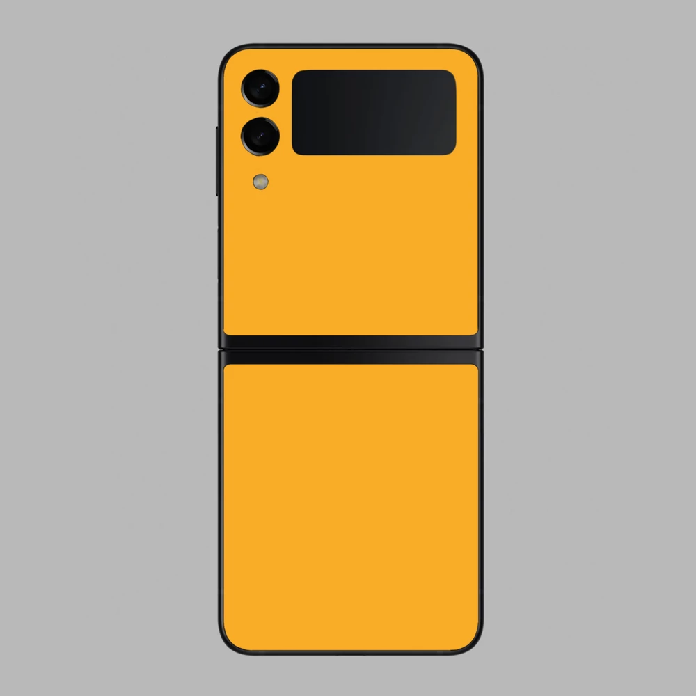 Samsung Galaxy Z Flip 3 - Fényes sárga hátlap fólia