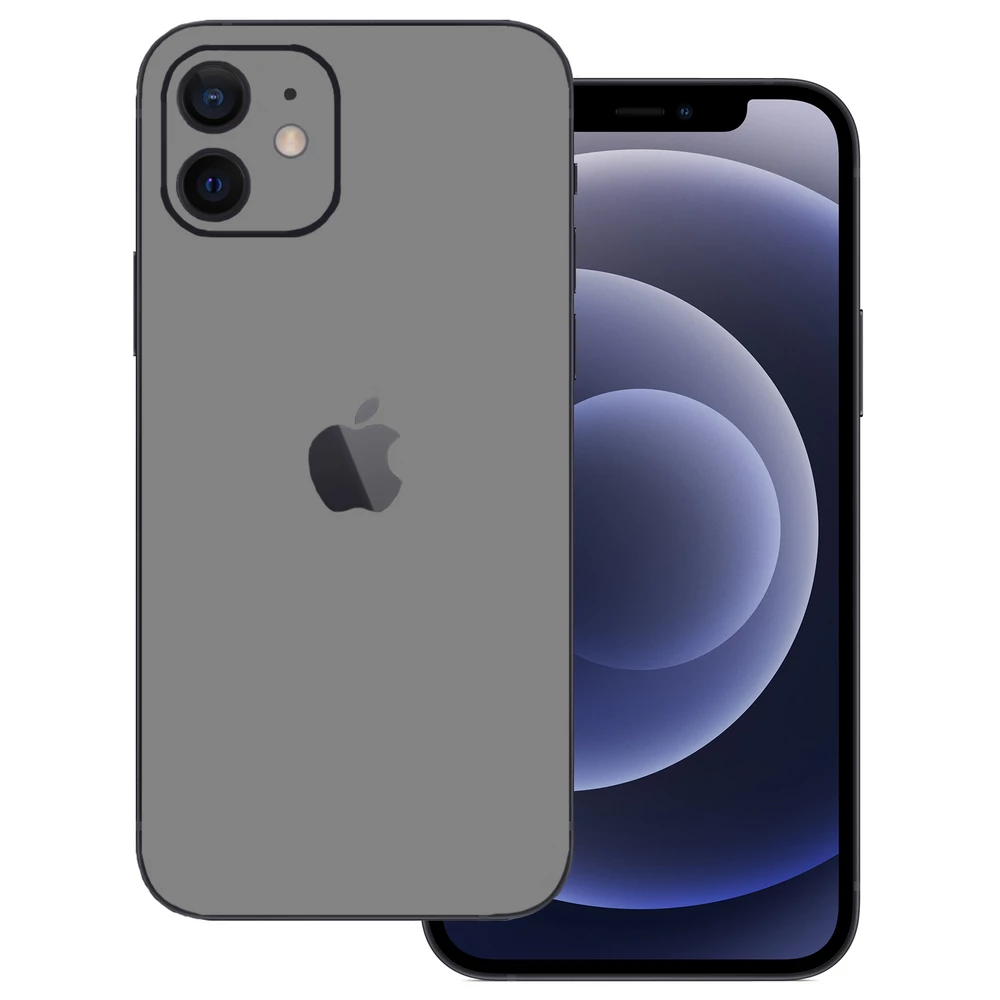 iPhone 12 Mini - Fényes szürke hátlap fólia